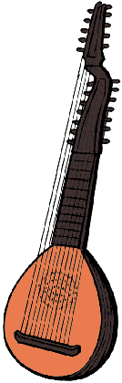Illustration of theorbo