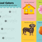 Interior spread from Ready-for-School Sticker Book focusing on learning about colors.