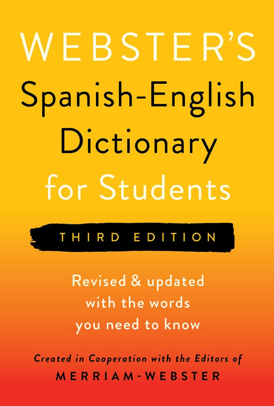Webster's Spanish-English Dictionary for Students, Third Edition cover