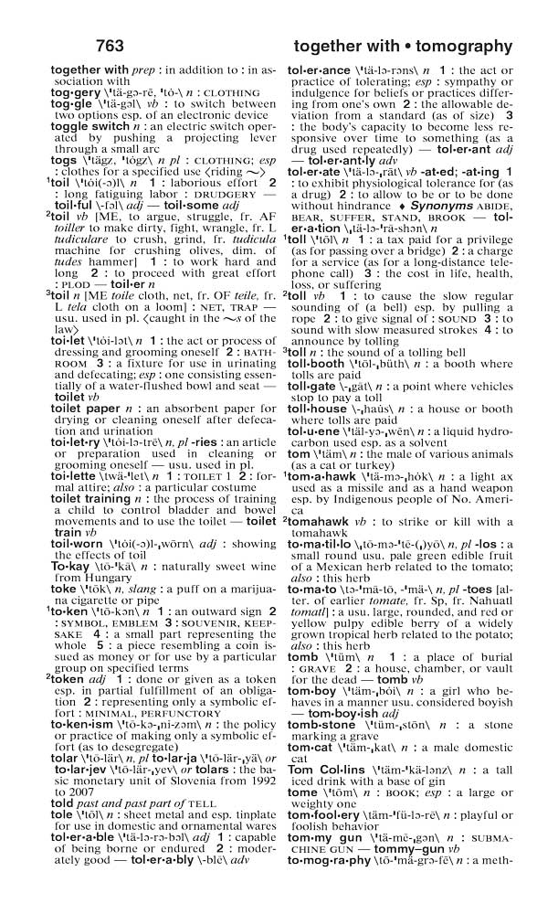 The Merriam-Webster Dictionary, Newest Edition