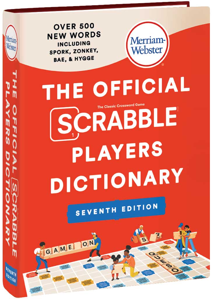 Jacketed Hardcover edition of The Official SCRABBLE Players Dictionary, Seventh Edition.